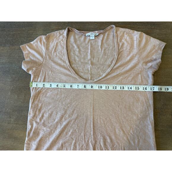 JAMES PERSE Dusty Pink Scoop Neck Tee T-Shirt Top Women size 1 Small - Picture 6 of 7